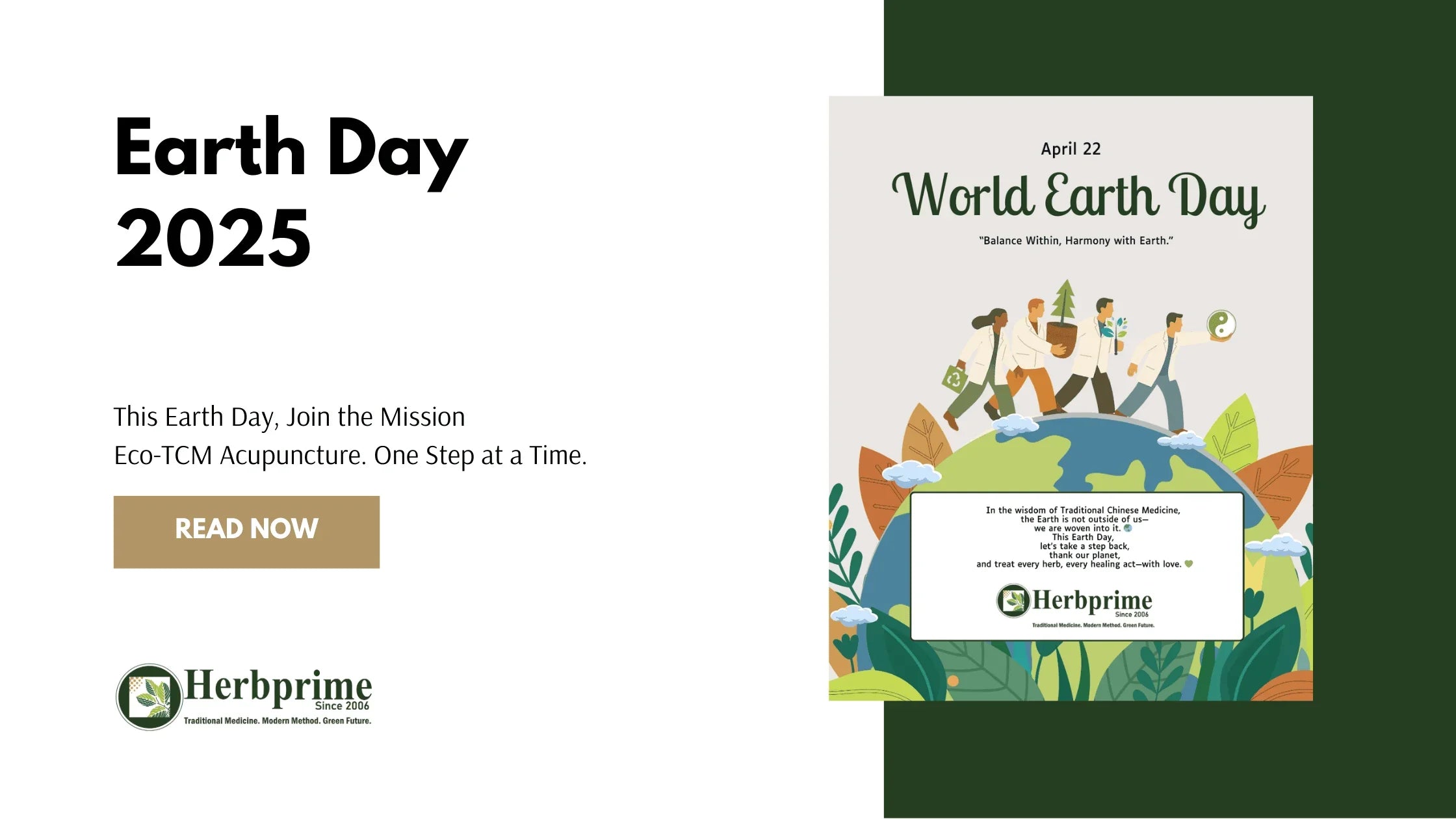 Earth Day 2025: What Eco-TCM Acupuncture Means to Us - Herbprime
