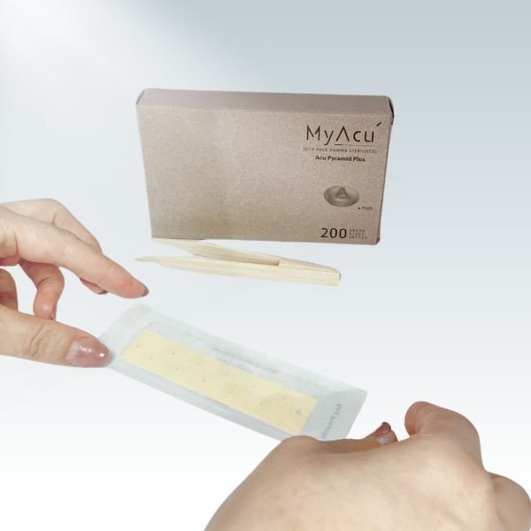 Acu Pyramid - Non-Invasive Acupressure Stimulator Patch- Plus Size - 200 units/Box - Herbprime