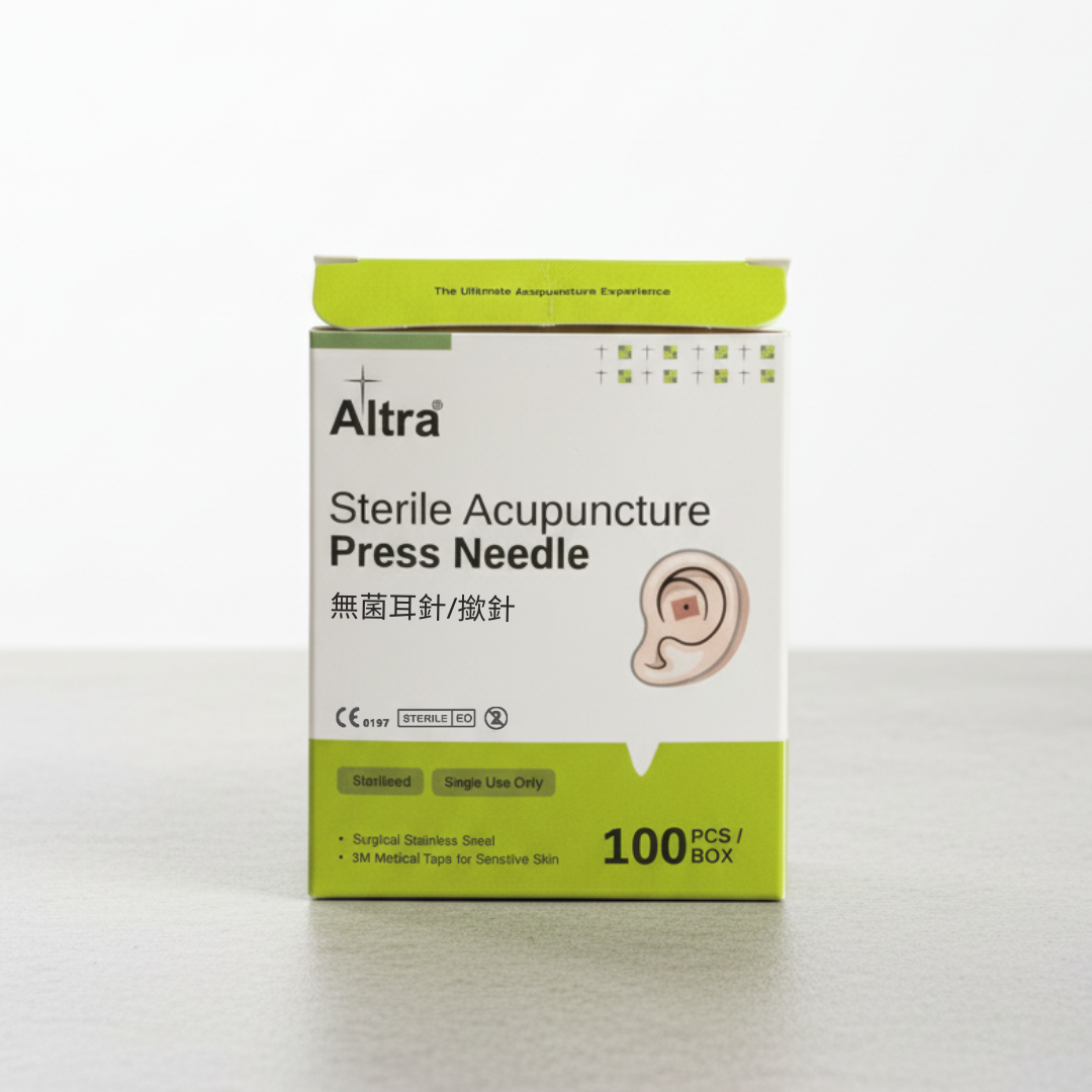 Altra Pre-taped press tacks on plastic carrier, Press Needle, Acupuncture, ear/NADA