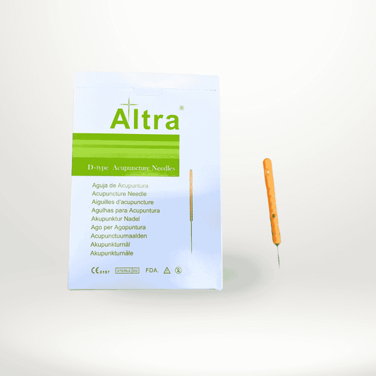 Altra® D-TYPE Detox Acu Needles, Orange Moulded Plastic Handle - Herbprime