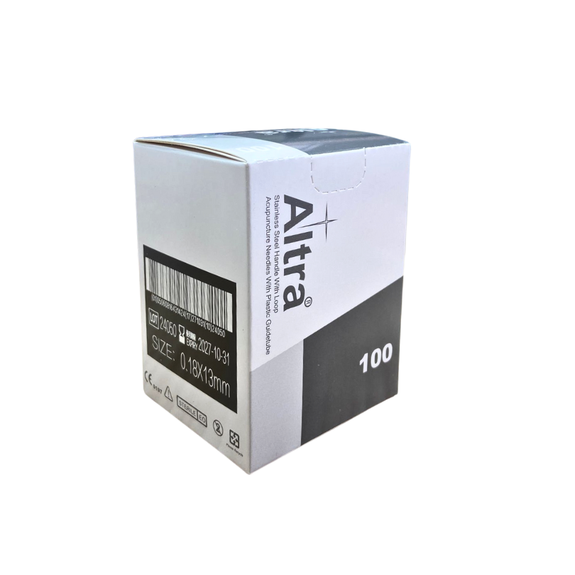 Altra® Stainless Steel Needles With Loop, With Individual Guide Tube, 100pcs per box - Herbprime