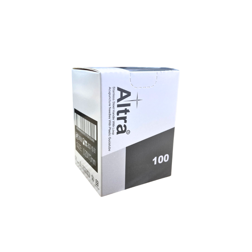 Altra® Stainless Steel Needles With Loop, With Individual Guide Tube, 100pcs per box - Herbprime