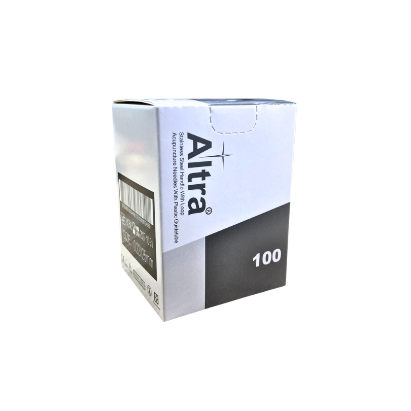 Altra® Stainless Steel Needles With Loop, With Individual Guide Tube, 100pcs per box - Herbprime