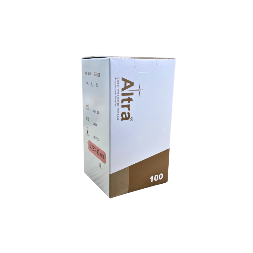 Altra® Stainless Steel Needles With Loop, With Individual Guide Tube, 100pcs per box - Herbprime