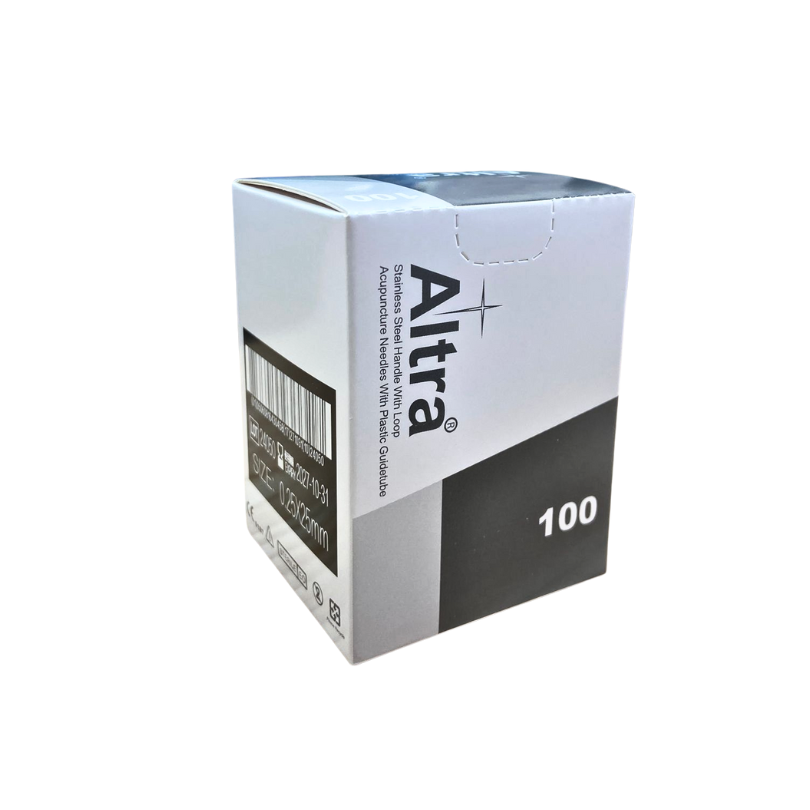 Altra® Stainless Steel Needles With Loop, With Individual Guide Tube, 100pcs per box - Herbprime