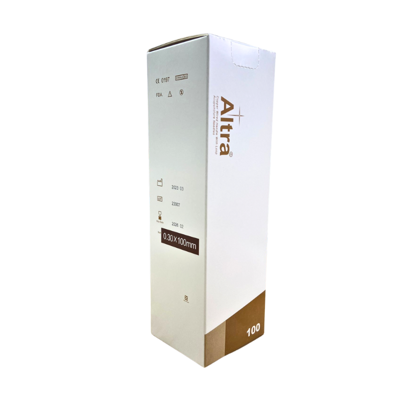 Altra® Stainless Steel Needles With Loop, With Individual Guide Tube, 100pcs per box - Herbprime