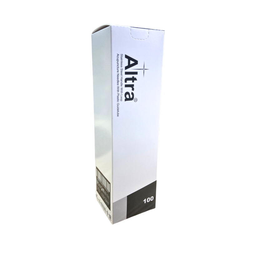 Altra® Stainless Steel Needles With Loop, With Individual Guide Tube, 100pcs per box - Herbprime