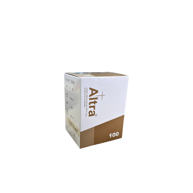 Altra® Stainless Steel Needles With Loop, With Individual Guide Tube, 100pcs per box - Herbprime