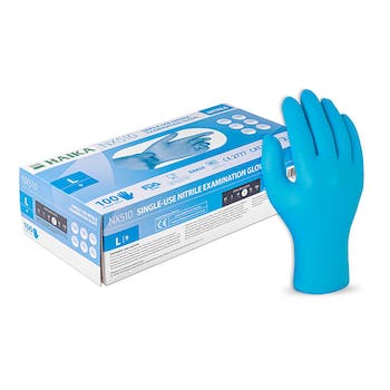 Disposable NHS Approved Nitrile Glove - Medium Size - 100 pairs per box - Herbprime