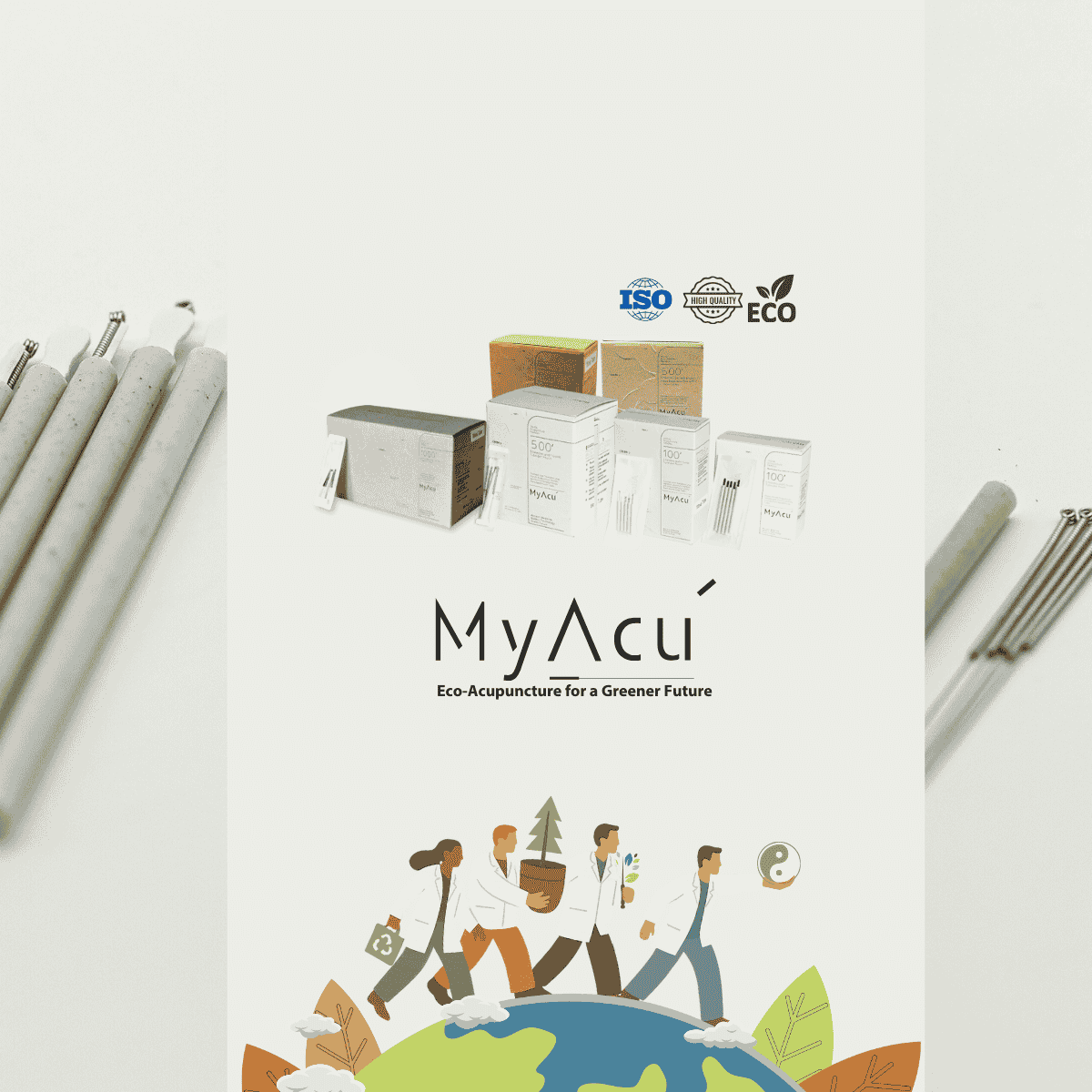 The MyAcu series represents the future of eco-conscious acupuncture. Featuring the world’s first 100% industrially compostable moxa guide tube, MyAcu® needles help practitioners reduce plastic waste without compromising performance.