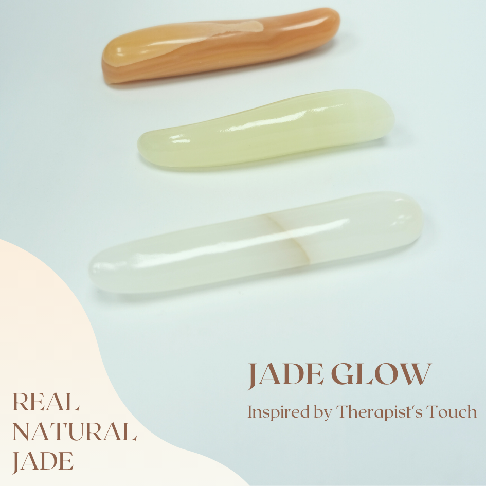 Jade Thumb| Real NATURAL Jade Stone Gua Sha | "Thumb-Inspired Harmony"| - Herbprime