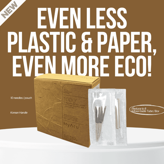 MyAcu Eco-Moxa Guide Tube Acupuncture Needles, Bulk 1000 Needle Per Box | NCK Type - Herbprime