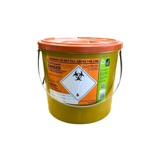 7 Litre Sharps Bin - Herbprime