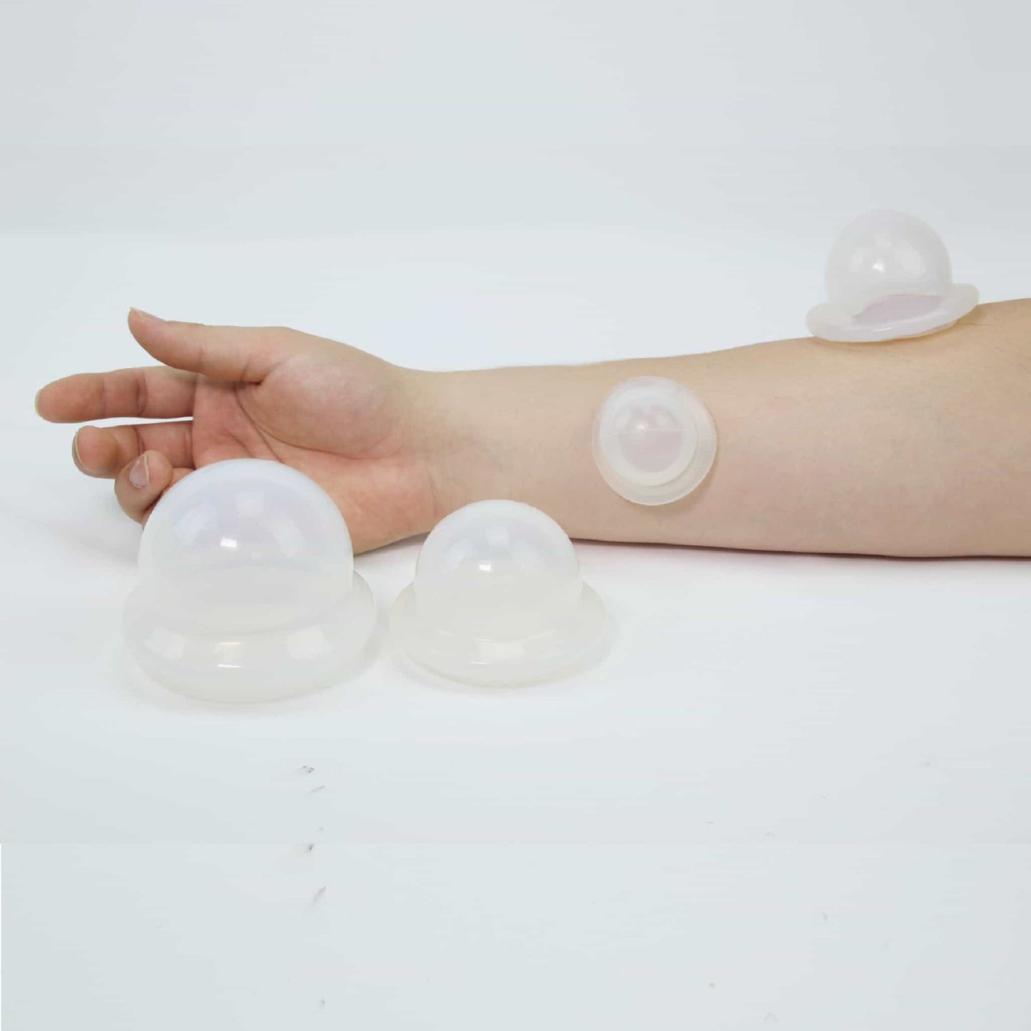 Silicon Cupping Jars (1 set - 4 jars) -Travel Set - Herbprime
