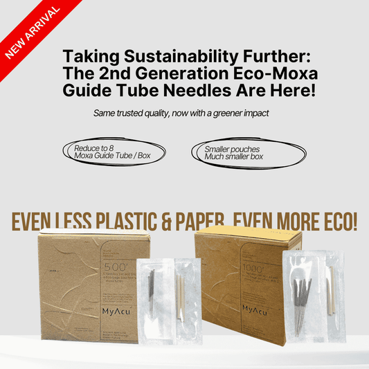 Say Hello to the 2nd Generation MyAcu Eco-Moxa Guide Tube Acupuncture Needles - Herbprime