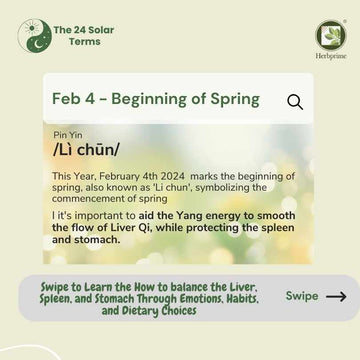 Li Chun- Beginning of Spring: Balancing the Liver, Spleen, and Stomach Through Emotions, Habits, and Dietary Choices - Herbprime