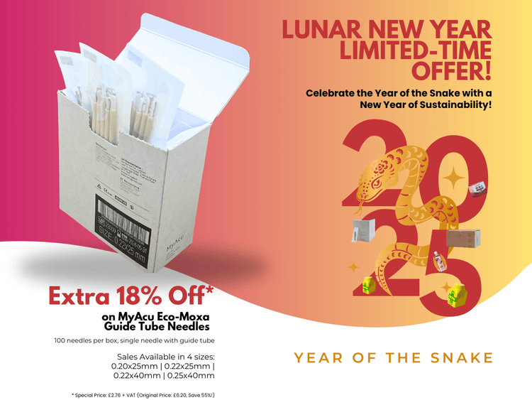 Eco-Moxa Guide Tube Needles, 100 Lunar New Year Promotion