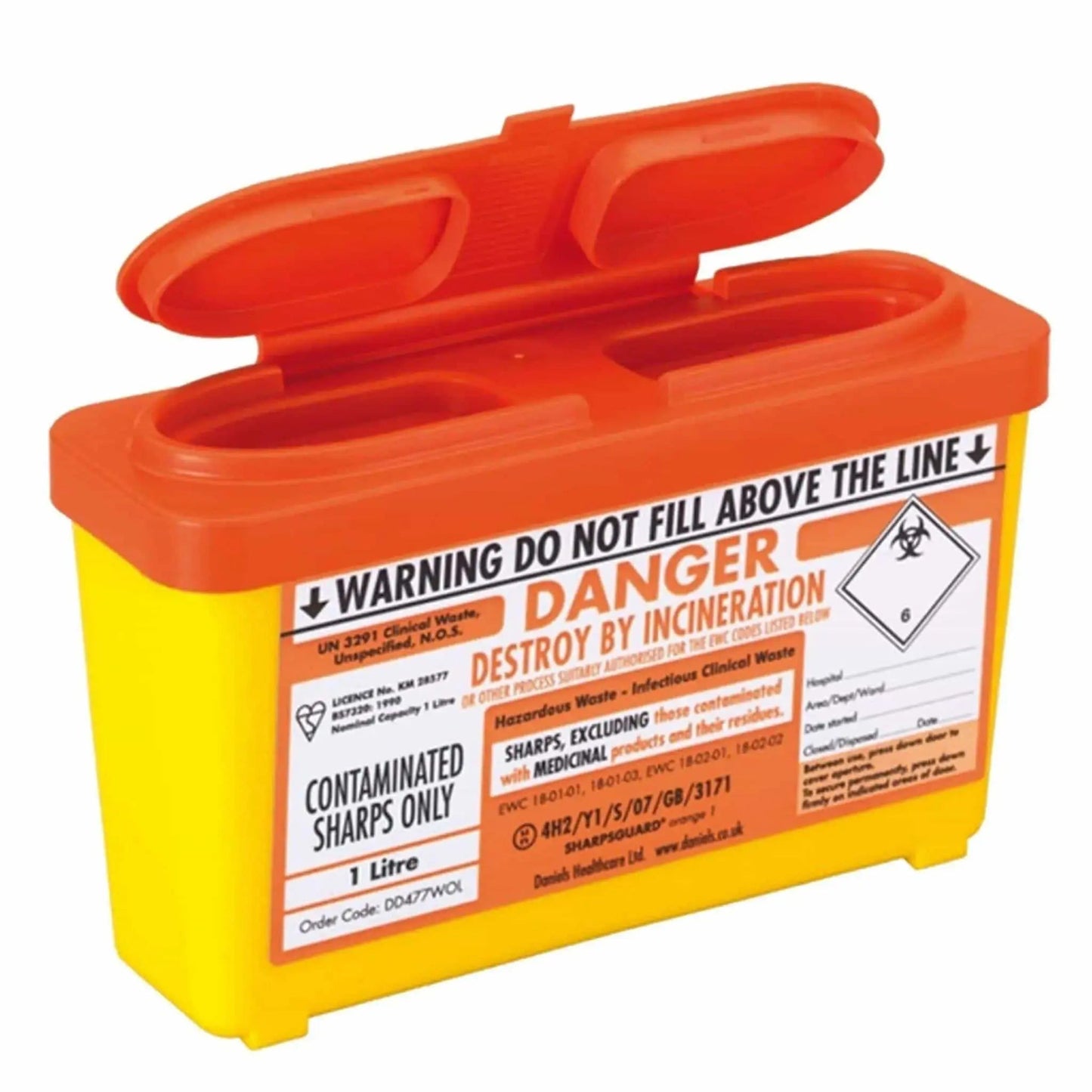 1 Litre Sharps Bin - Herbprime-Herbprime-NA42-2