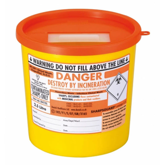 2.5 Litre Sharps Bin - Herbprime-Herbprime-NA42-3