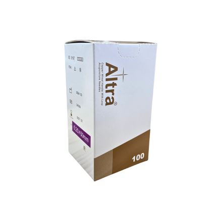 Altra® Stainless Steel Needles With Loop, With Individual Guide Tube, 100pcs per box - Herbprime