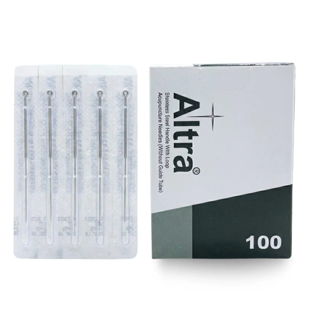 Box of Altra acupuncture needles without guide tube