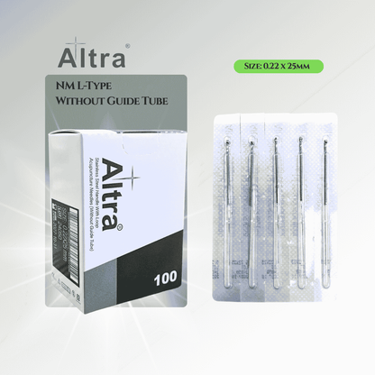 Altra® Stainless Steel Needles With Loop, 1 Needle per Blister, No Guide Tube, 100pcs per box