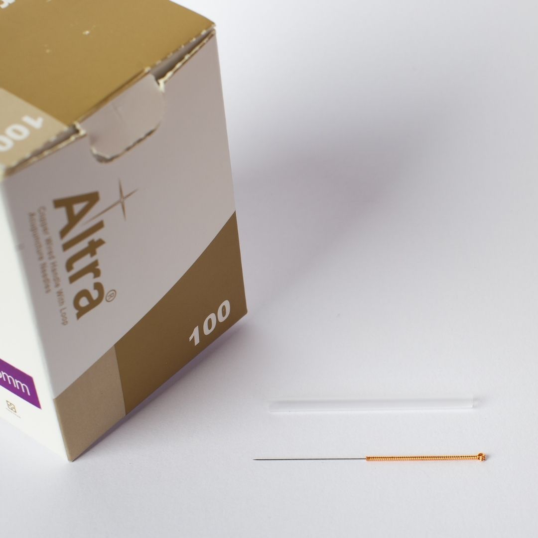 Altra® Copper Wire Handle Acu Needles, 5 Needles With individual Guide Tube Per Blister