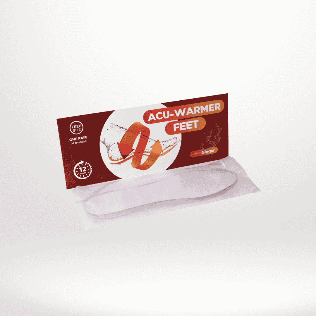 Ginger Insole Feet Acu-Warmer - One Pair Insoles