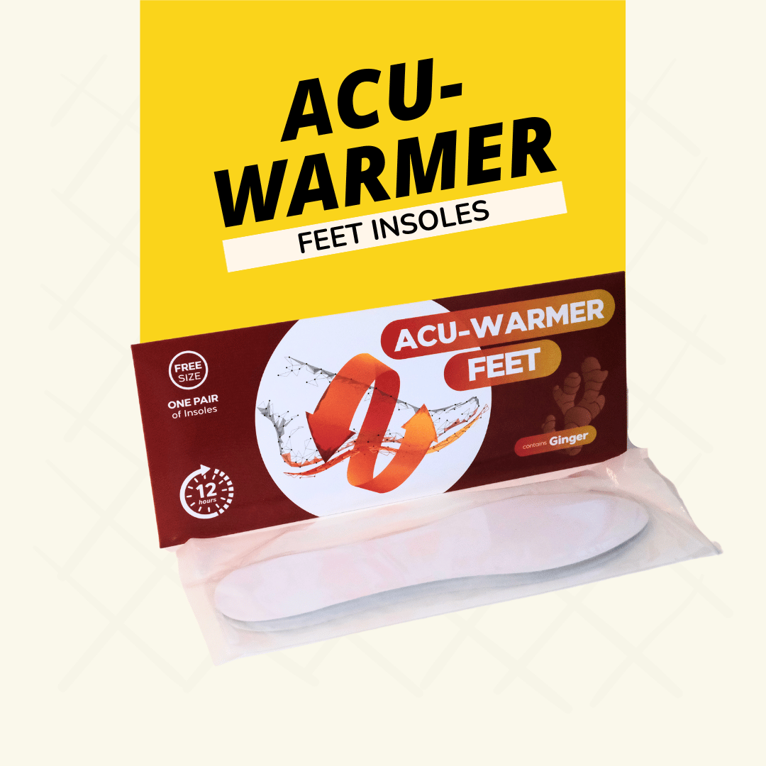 Ginger Insole Feet Acu-Warmer - One Pair Insoles - Herbprime