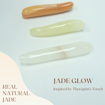 Jade Glow| Real NATURAL Jade Stone Gua Sha | "Thumb-Inspired Harmony"|