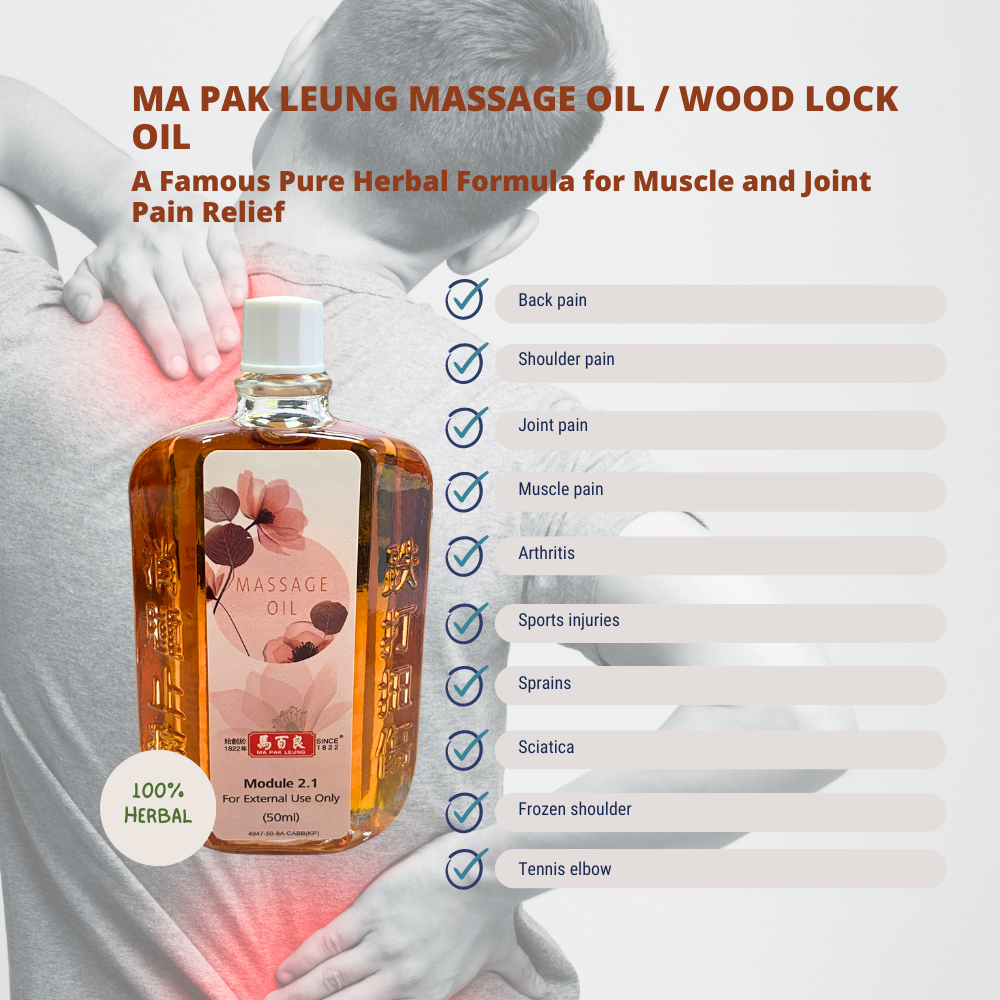 Absolutely No Painkillers
Unlike many other pain relief products, Ma Pak Leung Massage Oil is made from 100% natural ingredients with absolutely no painkillers or artificial chemicals. Its pure herbal formula works naturally with the body to alleviate discomfort and support healing without masking pain with pharmaceuticals.