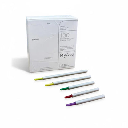 MyAcu ® Eco-Moxa Guide Tube Acupuncture Needles, 100'/Box  | Facial /Cosmetics/NADA |