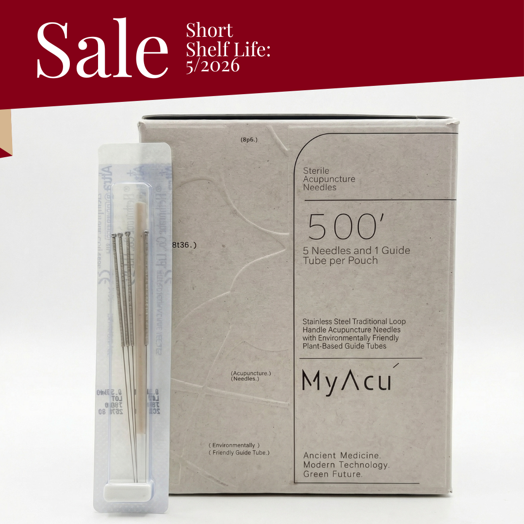 MyAcu Eco-Moxa Guide Tube  Acupuncture Needles, Bulk 500'/Box Short Expiry Sale: 5/2026)