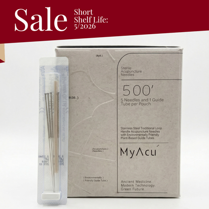 MyAcu Eco-Moxa Guide Tube  Acupuncture Needles, Bulk 500'/Box Short Expiry Sale: 5/2026)
