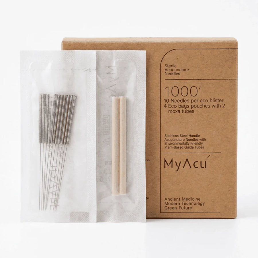 MyAcu Eco-Moxa Guide Tube Acupuncture Needles 1000 per box (NCK)
