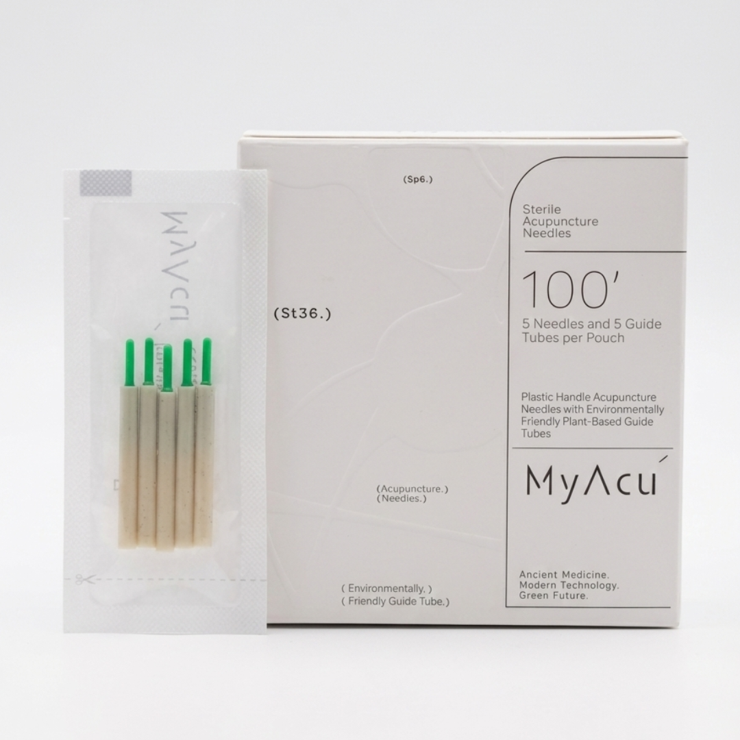 MyAcu acupuncture needle plastic handle facial nada 