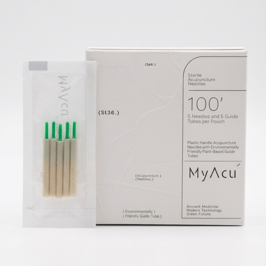MyAcu acupuncture needle plastic handle facial nada 