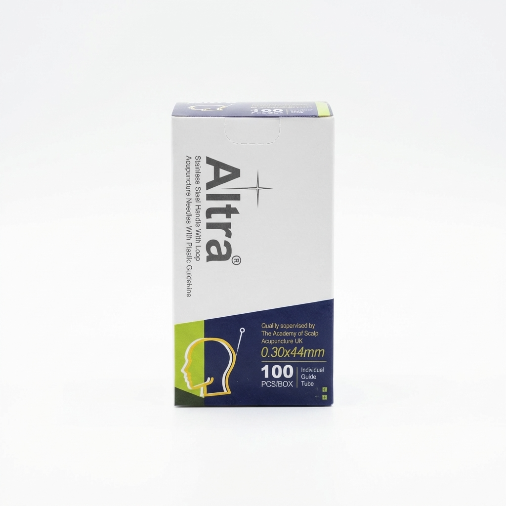 Altra® Specialized Scalp Acupuncture Needles, Stainless Steel Handle With Loop, 100 Needles/Box