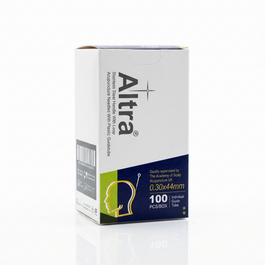 Altra® Specialized Scalp Acupuncture Needles, Stainless Steel Handle With Loop, 100 Needles/Box