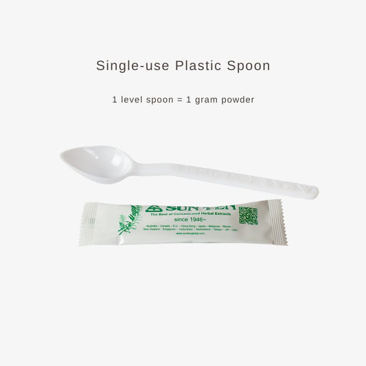 Plastic Spoon 1 Gram (1 level spoon = 1 gram powder)