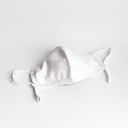 Cloth Washable Facemask with Nanofiber Filter - White - Herbprime